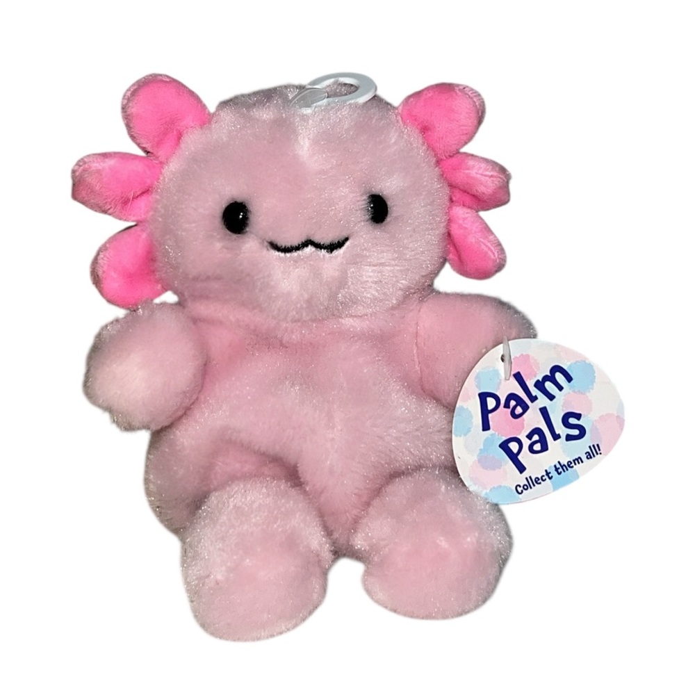 Aurora® - Palm Pals™ - 5" Ax Axolotl™ Kawaii Pink Plush Toy